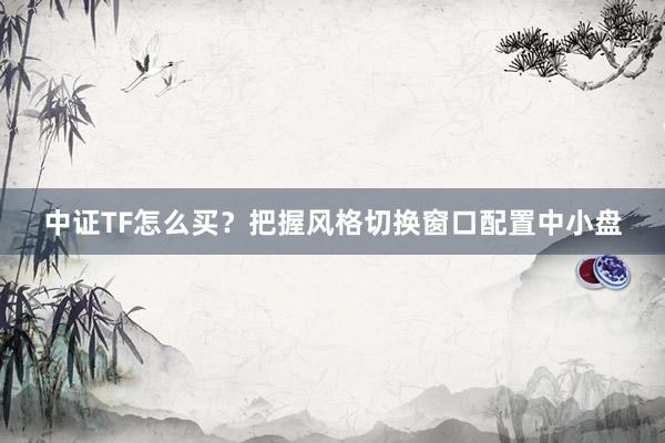 中证TF怎么买？把握风格切换窗口配置中小盘